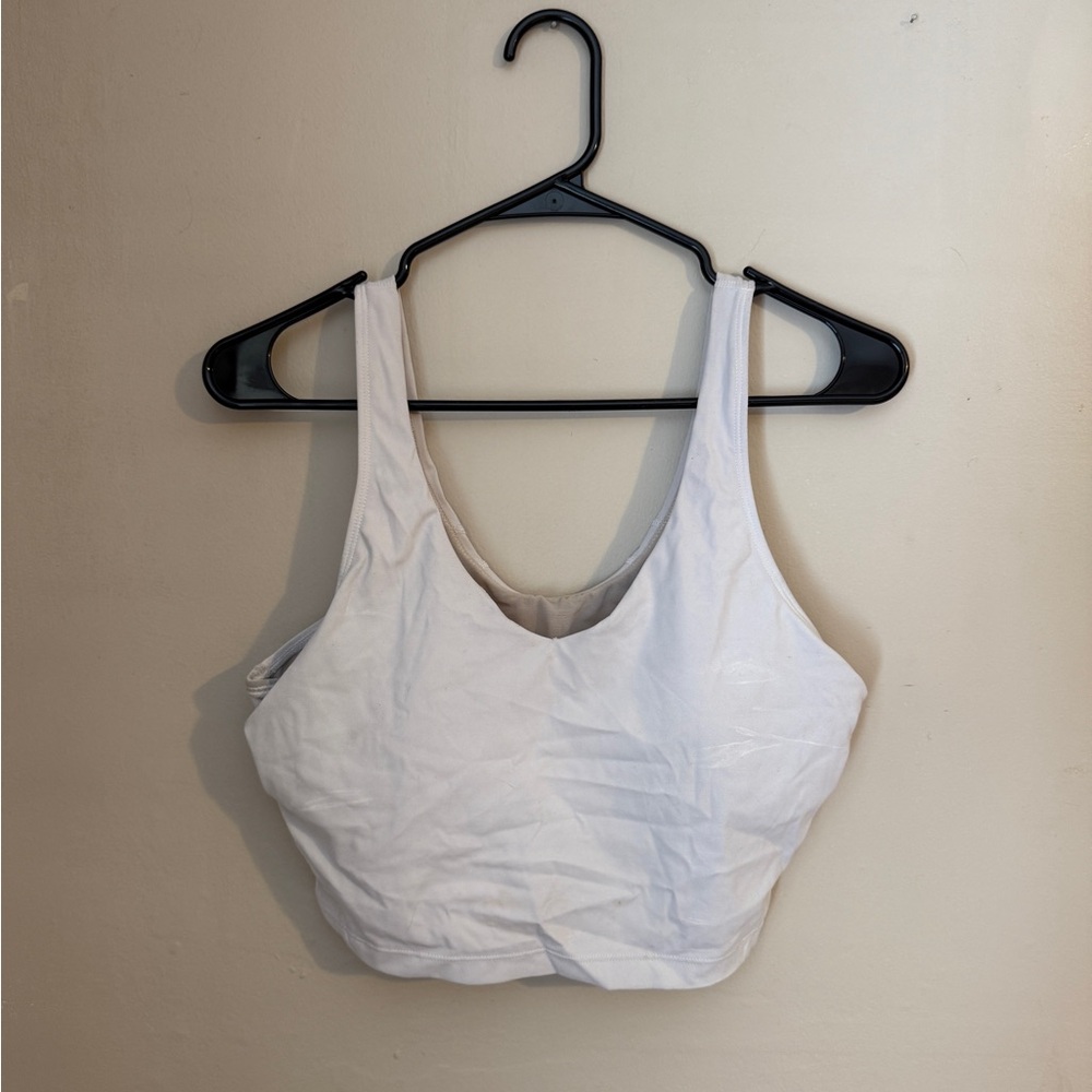 White Tank Top/ Sports Bra